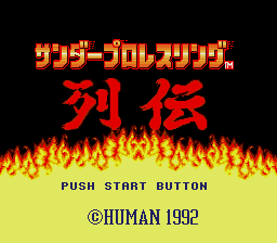 Thunder Pro Wrestling Retsuden screenshot 3 for Sega Mega Drive